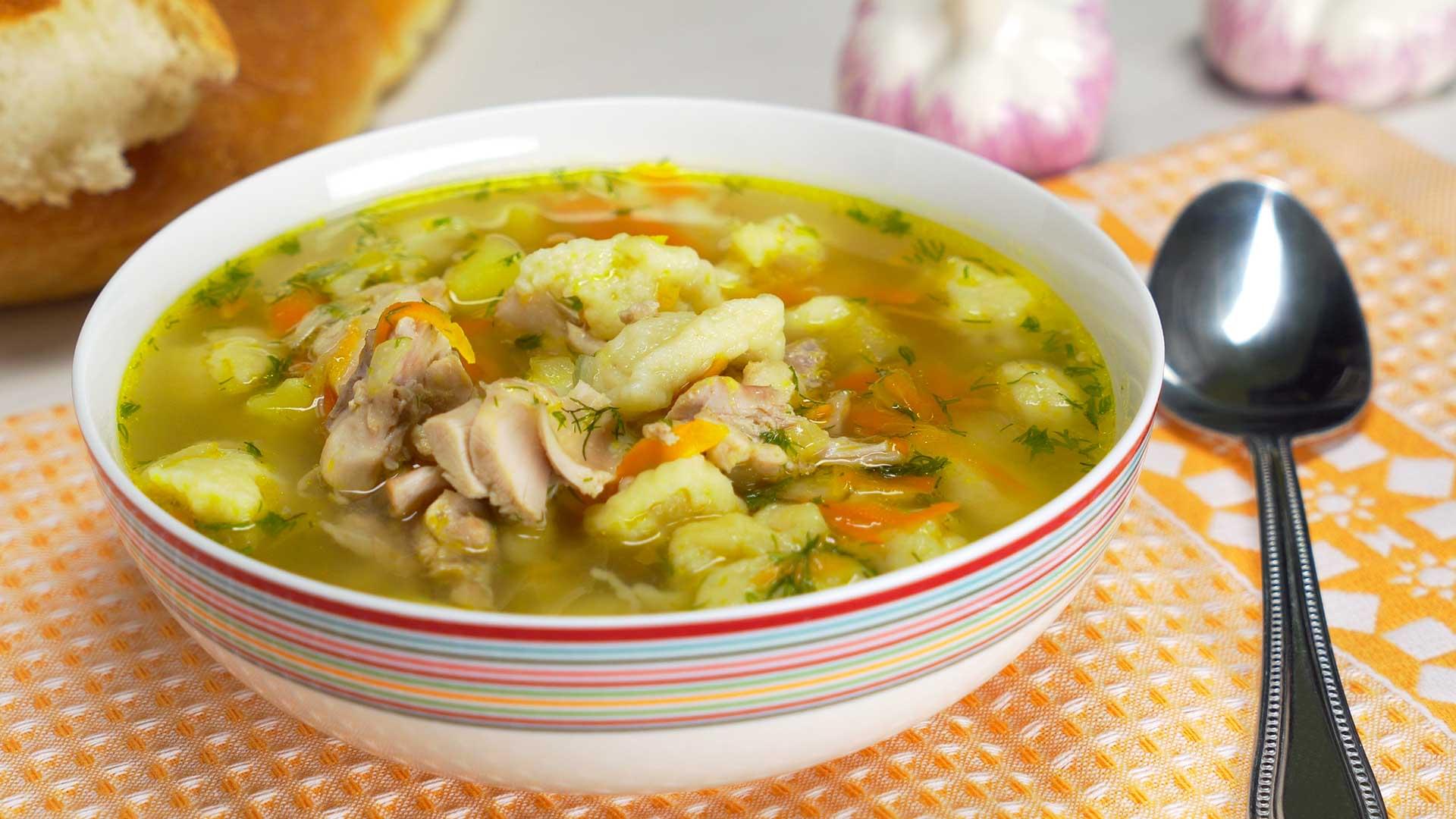 Суп с сырными клецками: рецепт приготовления