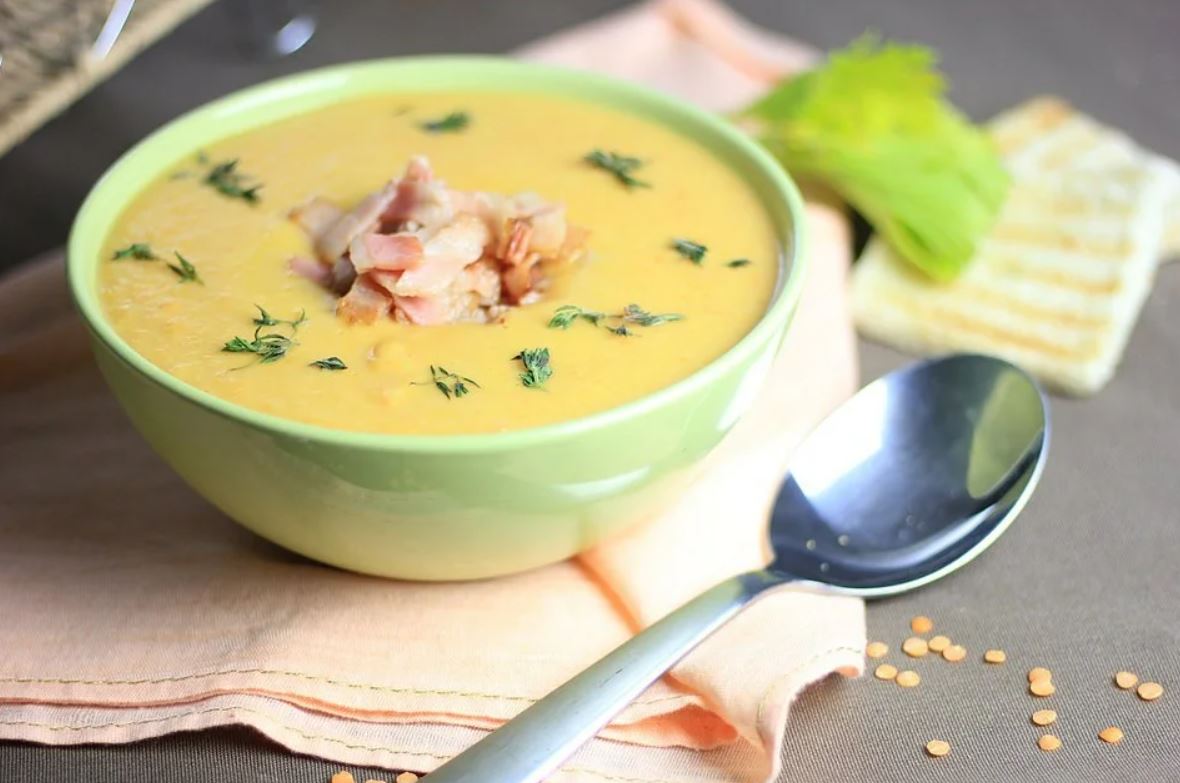 Суп-пюре с сыром и беконом: пошаговый рецепт